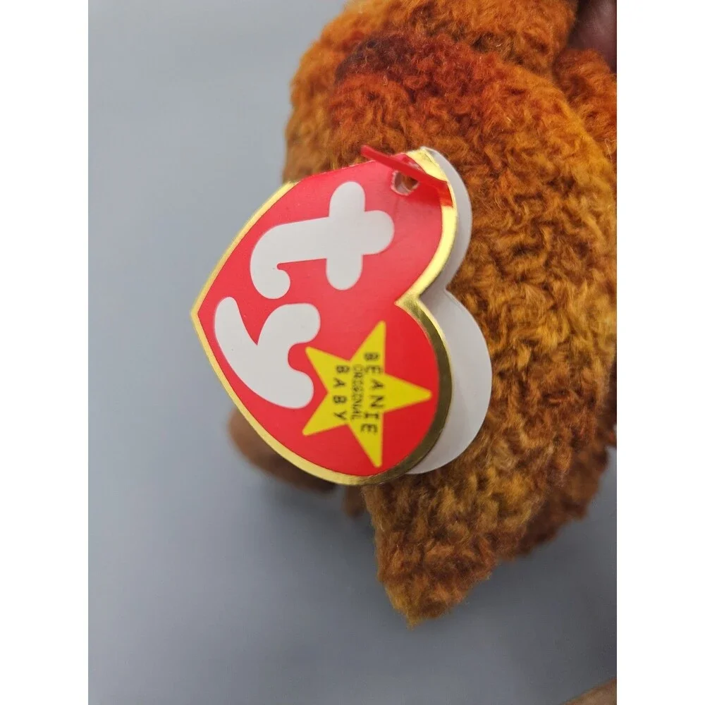 Ty Beanie Babies Kiwi Bird Beak 1998 Curly Fabric